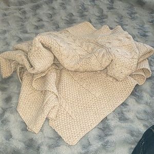 100% merino wool pull-over shawl from Ireland.